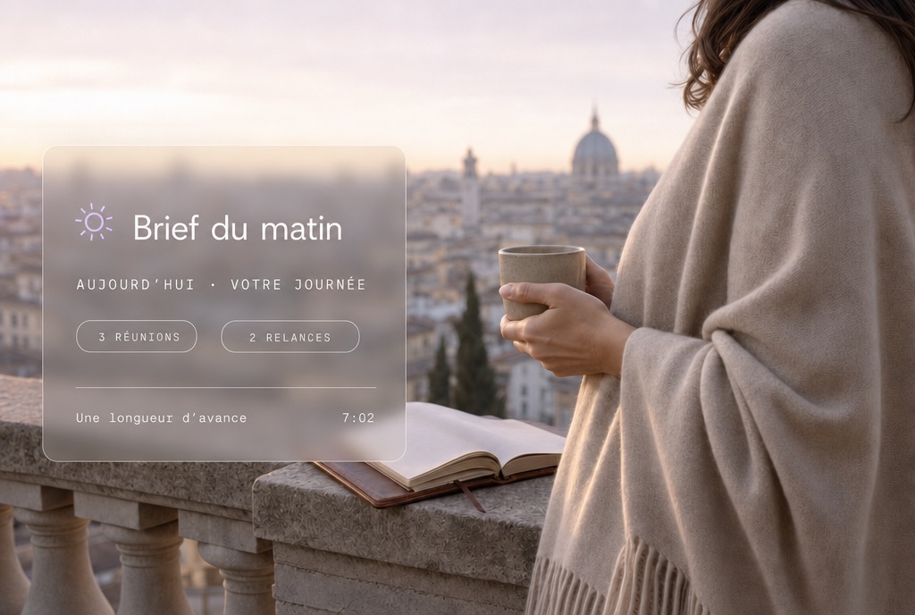 Commencez chaque journée déjà en avance
